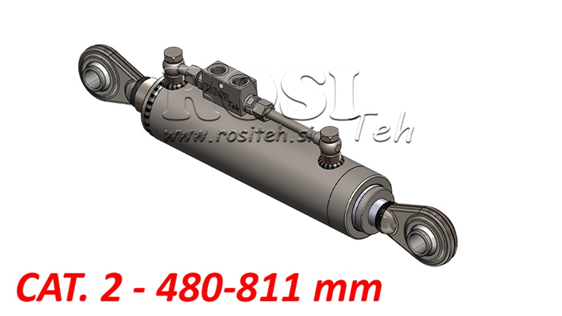 TELESKOPSKA HIDRAVLIČNA POTEZNICA STANDARD - 2 KAT. 480-811mm (45-95HP)(25,4/25,4)