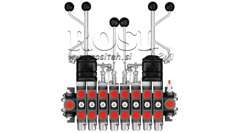 HIDRAVLIČNI VENTIL HIAB 8xPC70 + 2X EURO JOYSTICK 3 POZ