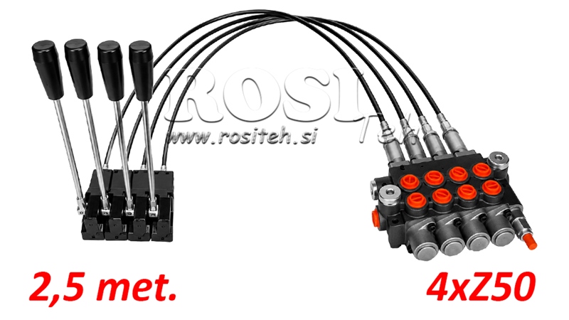 KIT 4xZ50 + JOYSTICK 1 POSICIÓN L2500