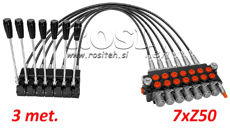 KIT 7xZ50 + JOYSTICK 1 POSICIÓN L3000