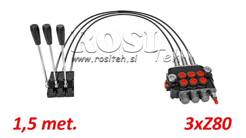 KIT 3xZ80 + JOYSTICK 1 POSICIÓN L1500