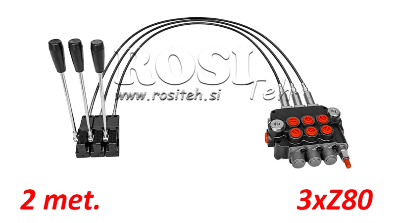 KIT 3xZ80 + JOYSTICK 1 POSICIÓN L2000