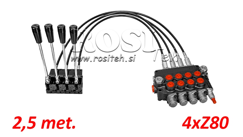 KIT 4xZ80 + JOYSTICK 1 POSICIÓN L2500
