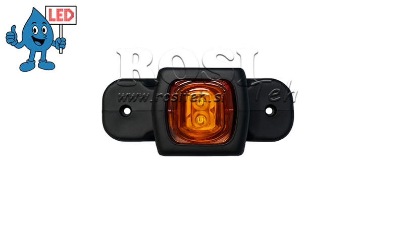 LUZ LATERAL LED PARA REMOLQUES (CUADRADA) – BLANCO – NARANJA – ROJO