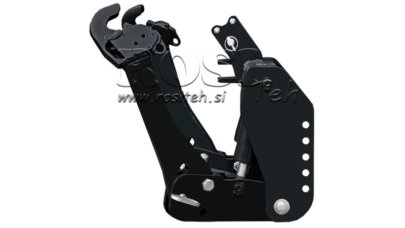 ELEVADOR FRONTAL UNIVERSAL PARA TRACTOR CAT. 2 1500KG NEGRO (RAL 9005)