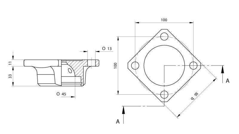 Bola fi 45 con brida