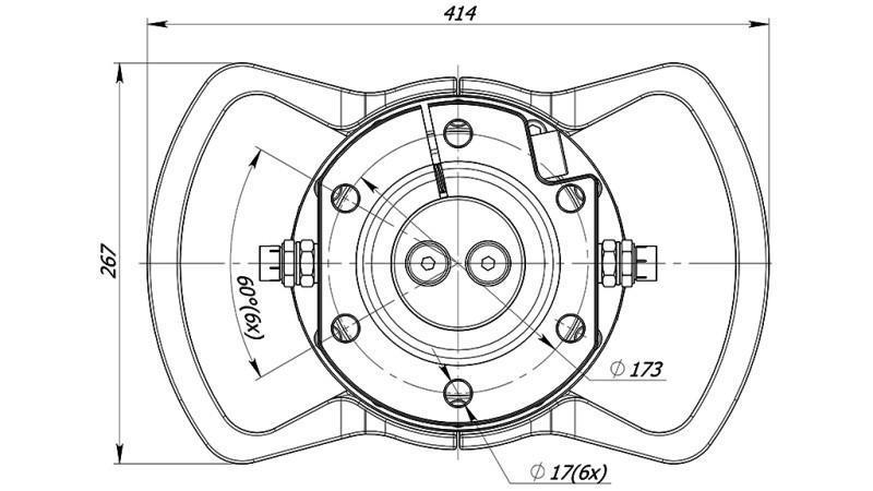 HIDRAULIČNI ROTATOR 10000/5000 KG S FLANŠOM 2PR