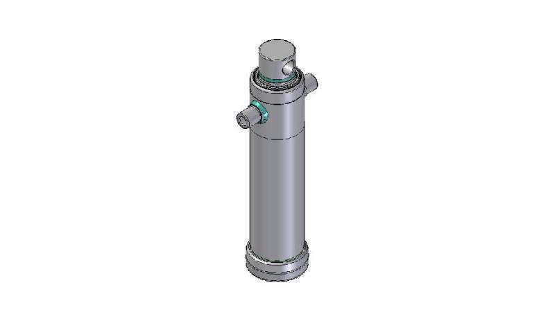 4026F -TELESCOPISK CYLINDER STANDARD/HUL 2 TRIN REJSE 895 DIAMETER 124