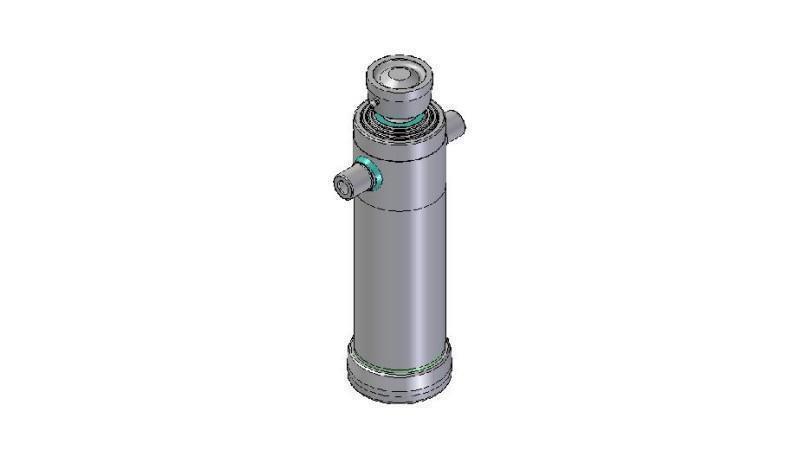 4039S - TELESCOPIC CYLINDER STANDARD/BALL 3 STAGES STROKE 2093 DIAMETER 152
