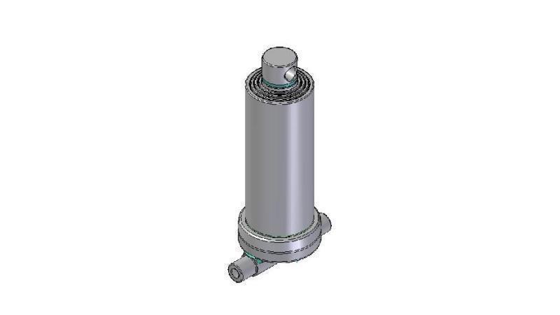 4545F -CILINDRO TELESCOPICO INFERIORE – FORO 4 GRADI CORSO 1490 FI 170