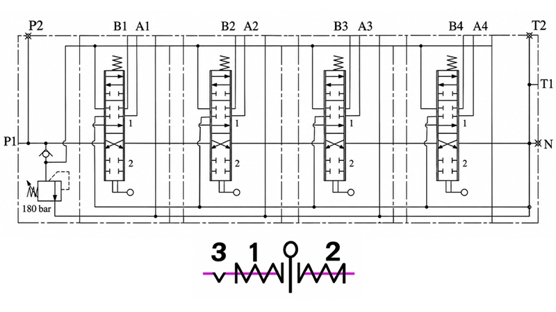 MANUAL VÁLVULA HIDRÁULICA MONOBLOQUE 4xZ50 + FUNCIÓN FLOTANTE