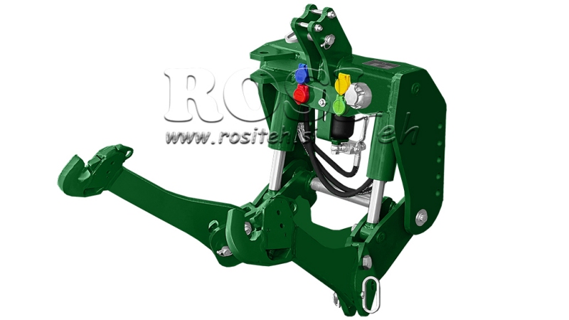 ELEVADOR FRONTAL UNIVERSAL PARA TRACTOR CAT. 2 1500KG - VERDE (RAL 6001)