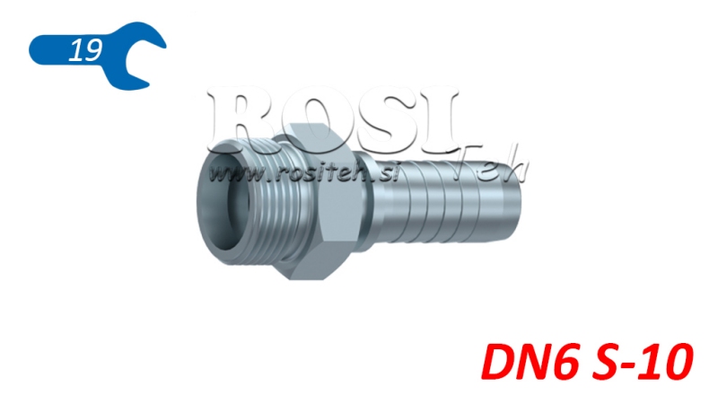 CONEXIÓN HIDRÁULICA CES 10 MACHO DN6-M18X1,5