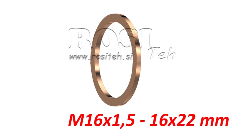 ARANDELA DE COBRE M16X1.5 - 16X22 MM