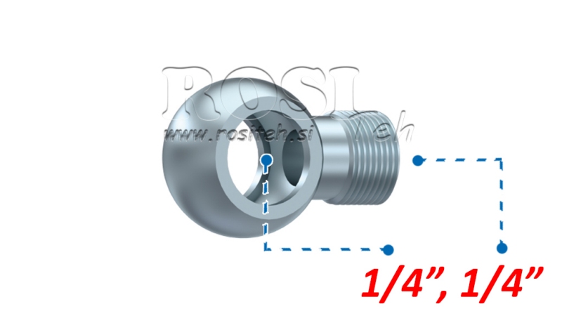 CONEXIÓN BANJO HIDRÁULICA 1/4-1/4