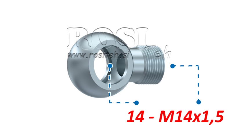HYDRAULICKÁ BANJO SPOJKA M14X1,5-14