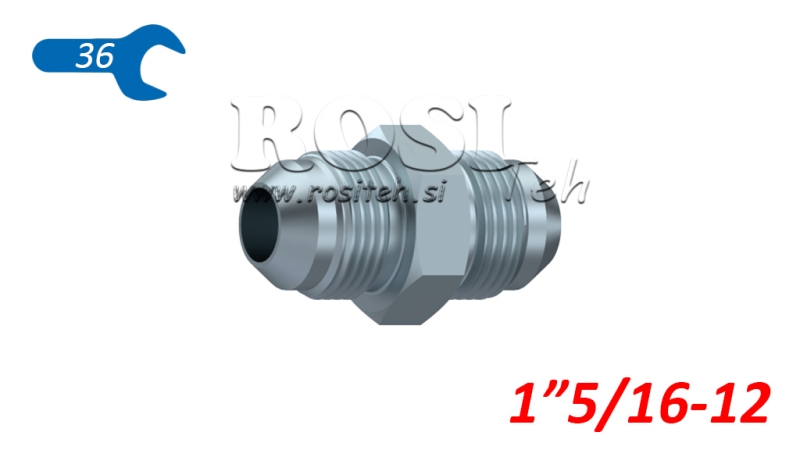 VÁLVULA HIDRÁULICA DUAL JIC74° 1”5/16-12 1”5/16-12