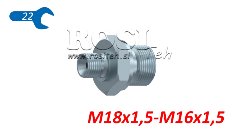 HYDRAULICKÝ REDUKTOR M18x1,5-M16x1,5