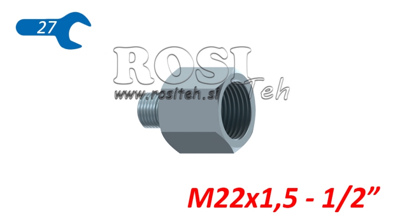 HYDRAULISK ADAPTER HANN-FRUE 22X1.5-1/2