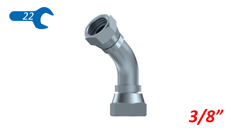 KNIE 45° BSP WEIBLICH - WEIBLICH 3/8