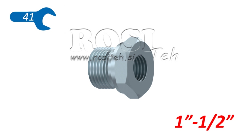 ADAPTADOR HIDRÁULICO MACHO-HEMBRA 1-1/2