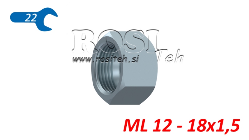 HYDRAULIK-MUTTER ML (12L) M18X1,5