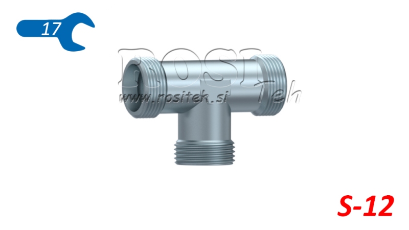 T HIDRÁULICA S-12 MACHO M20X1,5