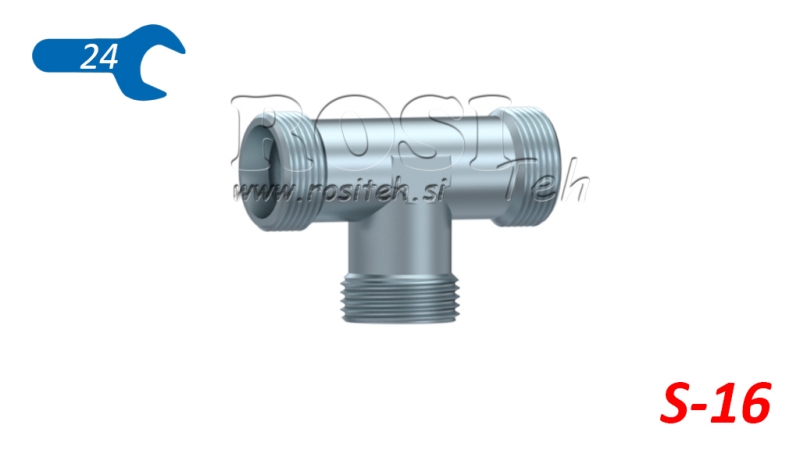 T HIDRÁULICA S-16 MACHO M24X1,5