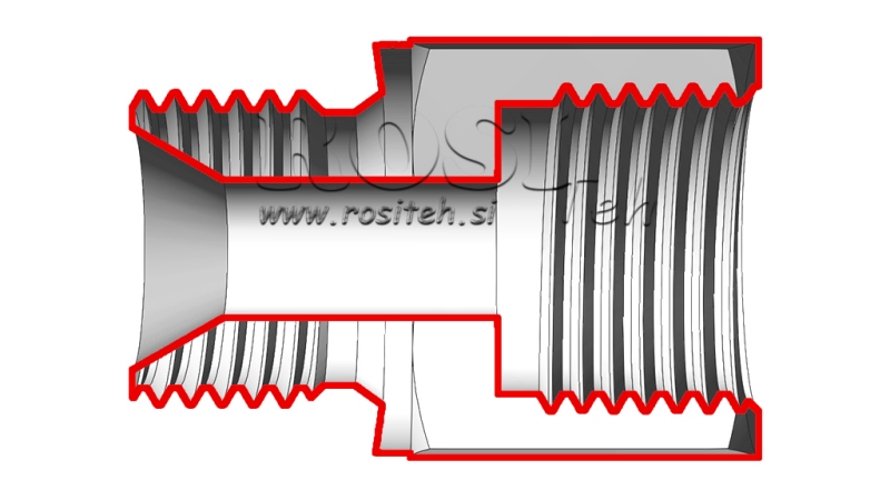 HYDRAULICKÝ ADAPTÉR SAMEC–SAMICA 18x1,5-1/2