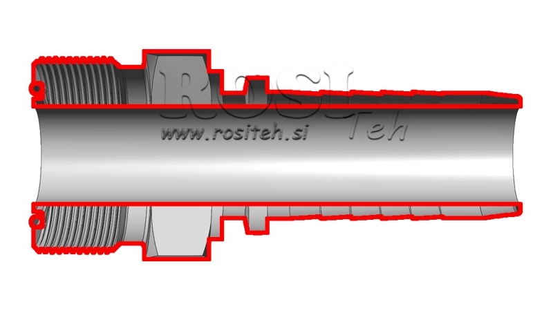HYDRAULISK FORBINDELSE AGORFS HANN DN25-1 7/16-12