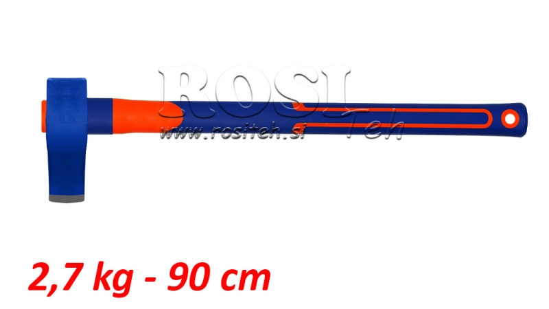 HACHA PARA PARTIR LEÑA CON MANGO DE CARBONO - A623 2,7 kg - 90 cm