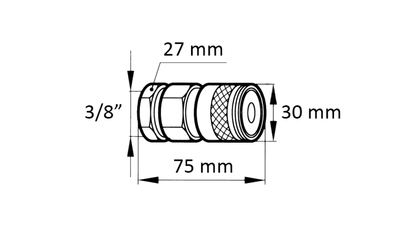RÝCHLOSPOJKA BAGER FFH SAMICA 3/8