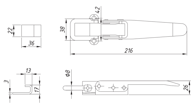 CIERRE LATERAL TIPO OCCHIO ECO
