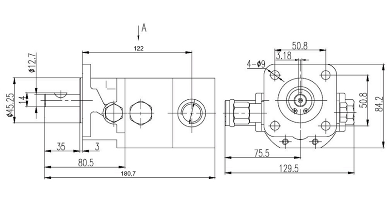BOMBA HIDRÁULICA HI-LO 16GPM 12.9 CCM + 4.1 CCM DERECHA