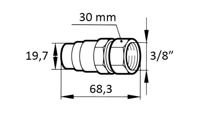 RÝCHLOSPOJKA BAGER FFH SAMEC 3/8