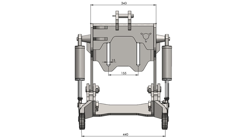 UNIVERZALNI KIT PREDNJA ČELNA HIDRAVLIKA 1KAT PROFI STANDARD ZA TRAKTOR 800kg