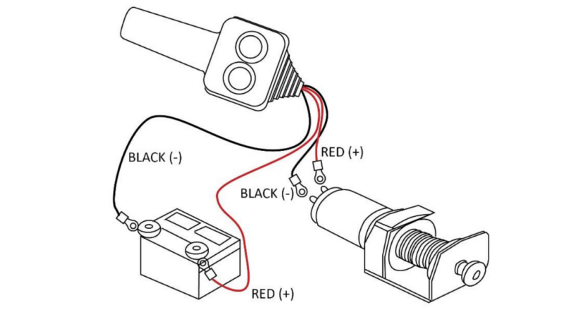 12 V CABRESTANTE ELÉCTRICO RS-2500 - 1130 kg - ECO