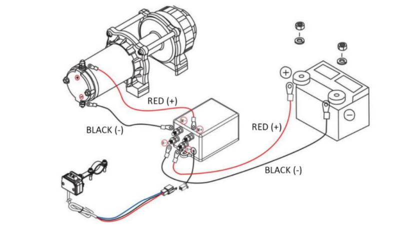 12 V CABRESTANTE ELÉCTRICO RS-3500 - 1585 kg - CUERDA SINTÉTICA - ECO