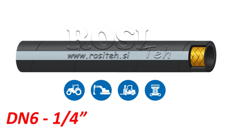 MANGUERA HIDRÁULICA DN6 1SN (1/4) 255BAR