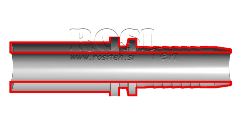 HYDRAULICKÁ PRÍPOJKA RÚRKOVÝ PRECHOD – ROVNÝ DN25-d.35