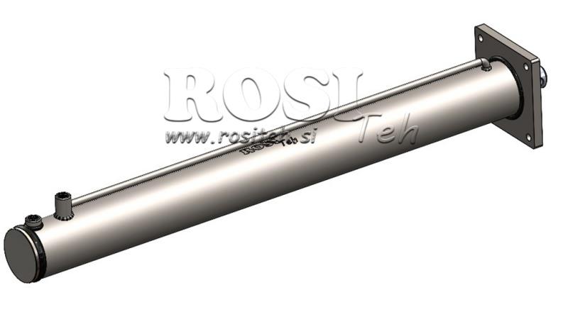 CILINDRO HIDRÁULICO PARA RAJADORA DE LEÑA CON PLACA DE MONTAJE100/60-1050 - CONEXIÓN SUPERIOR