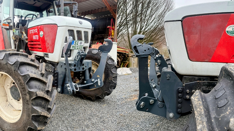 ELEVADOR FRONTAL UNIVERSAL PARA TRACTOR CAT. 2 1500KG