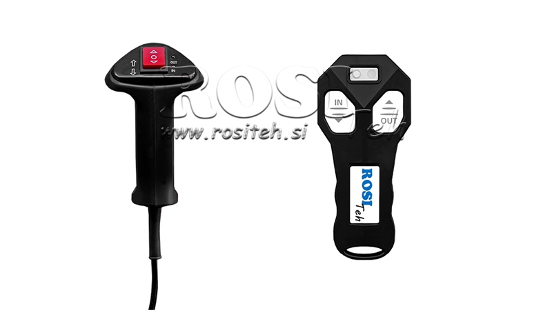 12 V CABRESTANTE ELÉCTRICO RS-8000 - 3620 KG - CABLE DE ACERO - ECO