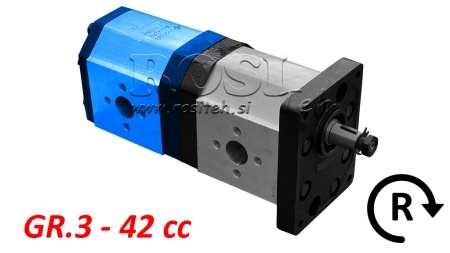 HYDRAULICKÉ ČERPADLO 30C42X242 REAR GR.3 42 CC PRAVÉ
