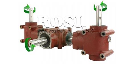 SADA REDUKTORŮ 1:1.3 (27HP-20kW) PRO ROZMETADLO L:450 Z ŠEDÉHO ŽELEZA