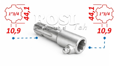 KARDANSKI NASTAVAK SA OSIGURAČEM sa 1”3/4  na 1”3/4