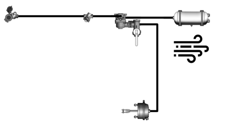 ILMAJARRUJEN KOKOSETTI PERÄVAUNULLE YKSI PYÖREÄ JÄRJESTELMÄ 1 SYLINTERI