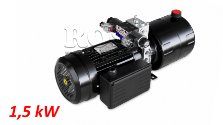 MINI UNIDAD DE POTENCIA HIDRÁULICA 230V AC (1.5 kW) - 5.8 cc - 8.2 lit/min - tanque 6 lit