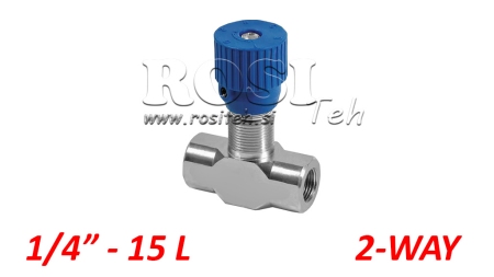 REGULADOR DE FLUJO VRFB - VÁLVULA DE AMORTIGUACIÓN 1/4 DOS VÍAS - 15LIT