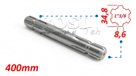 KARDANSKI NASTAVAK 13/8 OBOSTRANI L=400